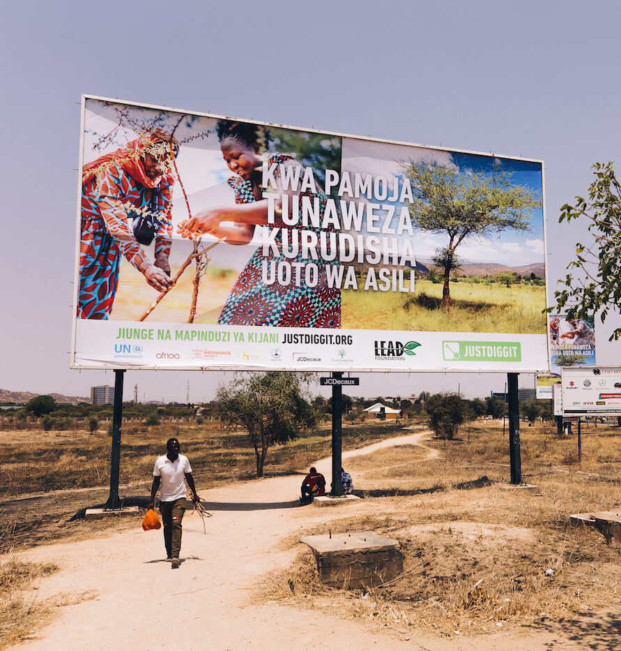 billboard Justdiggit tanzania