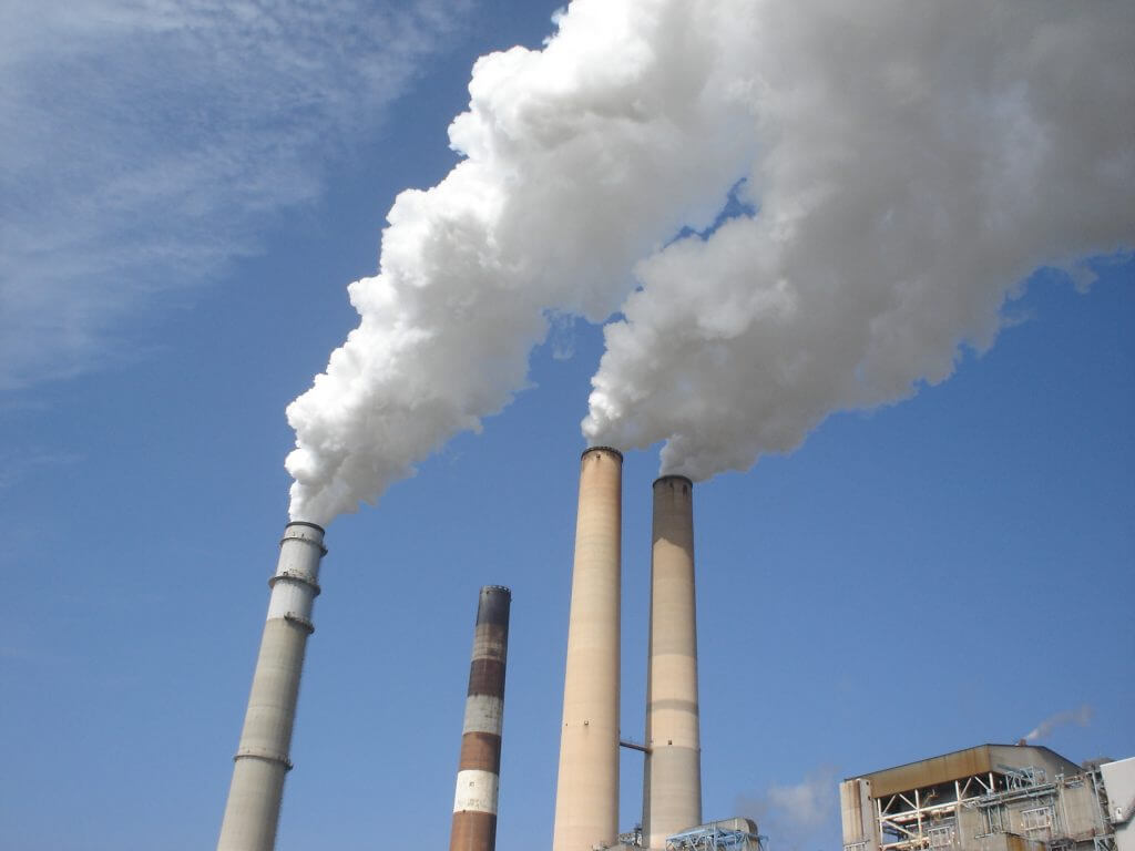 Climate change CO2 emissions Chimney Justdiggit