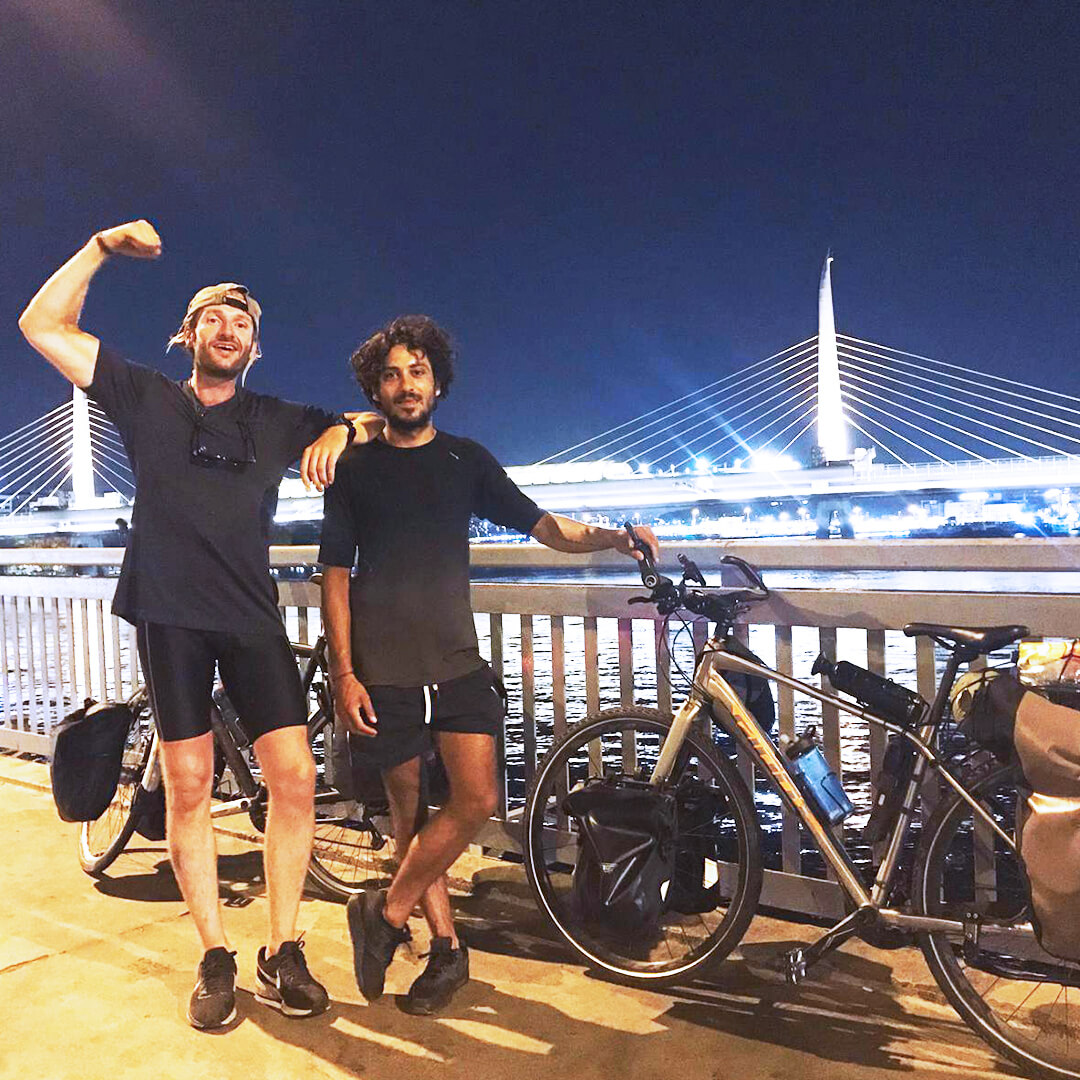 Steven & Basha cycle fundraiser